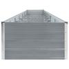 VidaXL Lit surélevé de jardin Acier galvanisé 600x80x45 cm Gris 47072