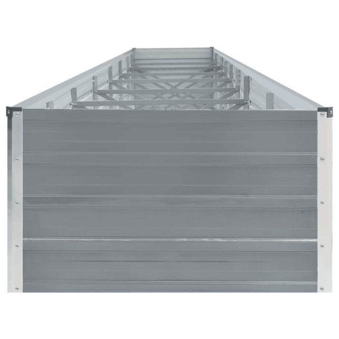 VidaXL Lit surélevé de jardin Acier galvanisé 600x80x45 cm Gris 47072