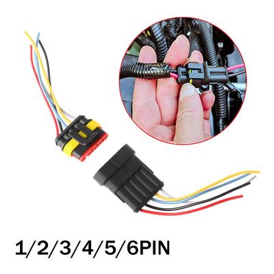 And Female Accessories Seal Kits Car Waterproof Electrical Connector Automotive HID Plug With Wire
