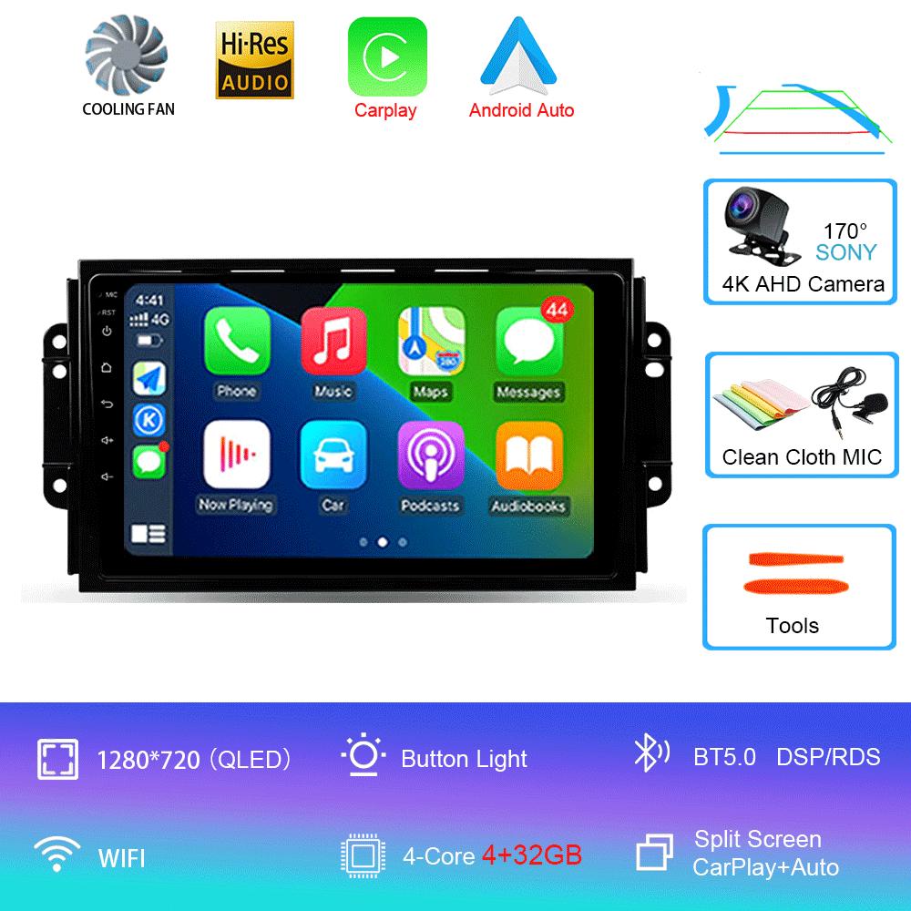 Car Radio 4G DSP Android 14 For Chery Tiggo 3 3X Tiggo 2 Multimedia Video Player Carplay GPS Navigation Stereo Autoradio DVD