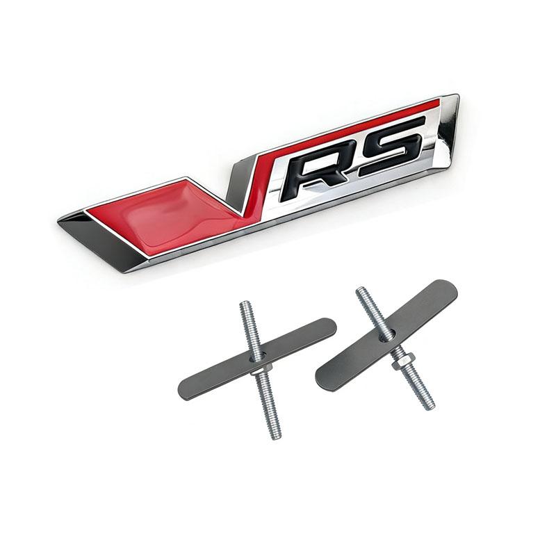 CXUX8 Car 3D Metal Logo Grill Trunk Emblem Badge Sticker Decals For Skoda VRS Octavia 1 2 3 5 Fabia Rapid Superb Kodiaq KAROQ 4x4 YETI