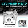 Engine Cylinder Head Assembly   Aluminum Alloy Replacement Part for Gy6 4 Stroke 139QMB 139qma Scooters Silver Color 47mm Diameter 64mm Length