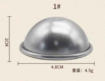 

Формы Xue Meiniang Мелкие Полукруглые Анодные Алюминиевый Сплав Круглая Форма Форма для Пудинга Форма для Выпечки Сферическая Форма для Торта с Солью для Ванны