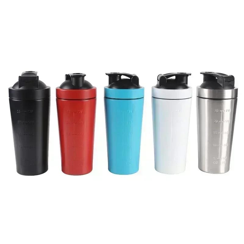 Multi-Color Stainless Steel Single-Ayer Sports Shaking Cup Simple Leakproof Design Suitable For Fitness And Sports Cups