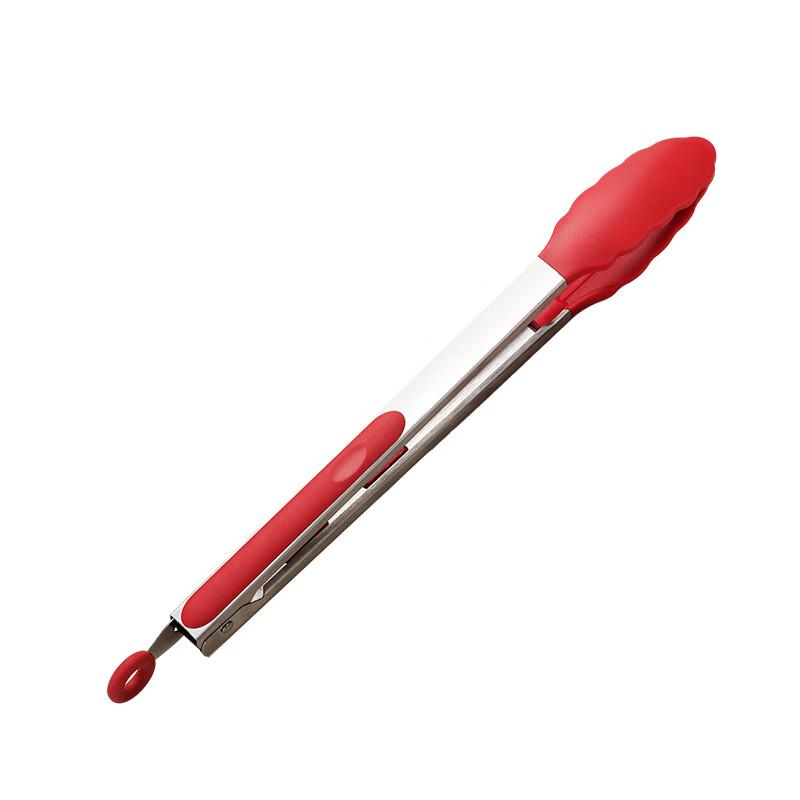 Stainless Steel Silicone Food Tongs Set