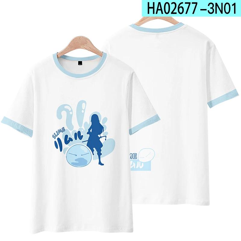 That Time I Got Reincarnated As A Slime Rimuru Tempest 3D Print T Shirt Women Men Summer Short Sleeve Funny Tshirt