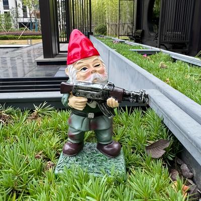 3 Pieces of Dwarf Tree Face Decoration Outdoor Courtyard, Dwarf Statue, Outdoor Fairy Garden Resin Crafts, Flower Pot Landscape