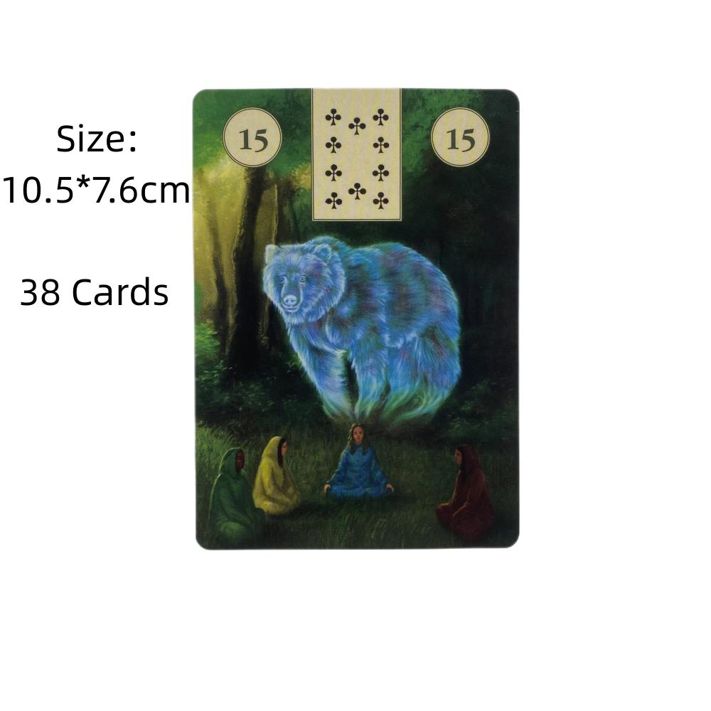 Pagan Lenormand Oracle Cards English Version Mysterious Tarot Deck Divination Fate Party Entertainment