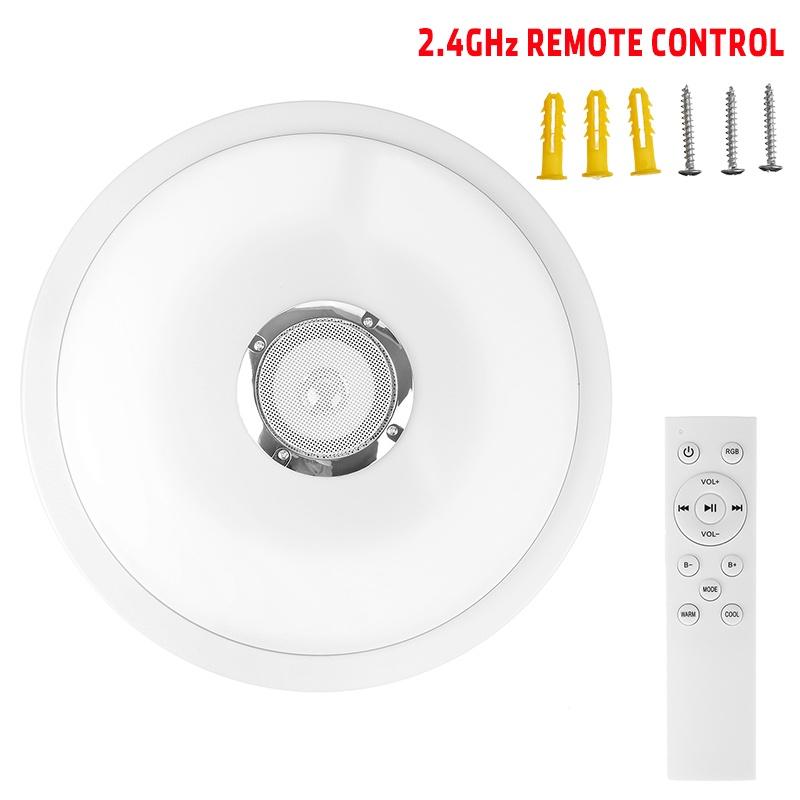 

300 Вт 12,99 дюймовые светодиодные RGB потолочные светильники Bluetooth музыкальный динамик лампа пульт+управление приложением диммируемые современные умный дом вечеринка светодиодные потолочные светильники 2.4GHz remote control