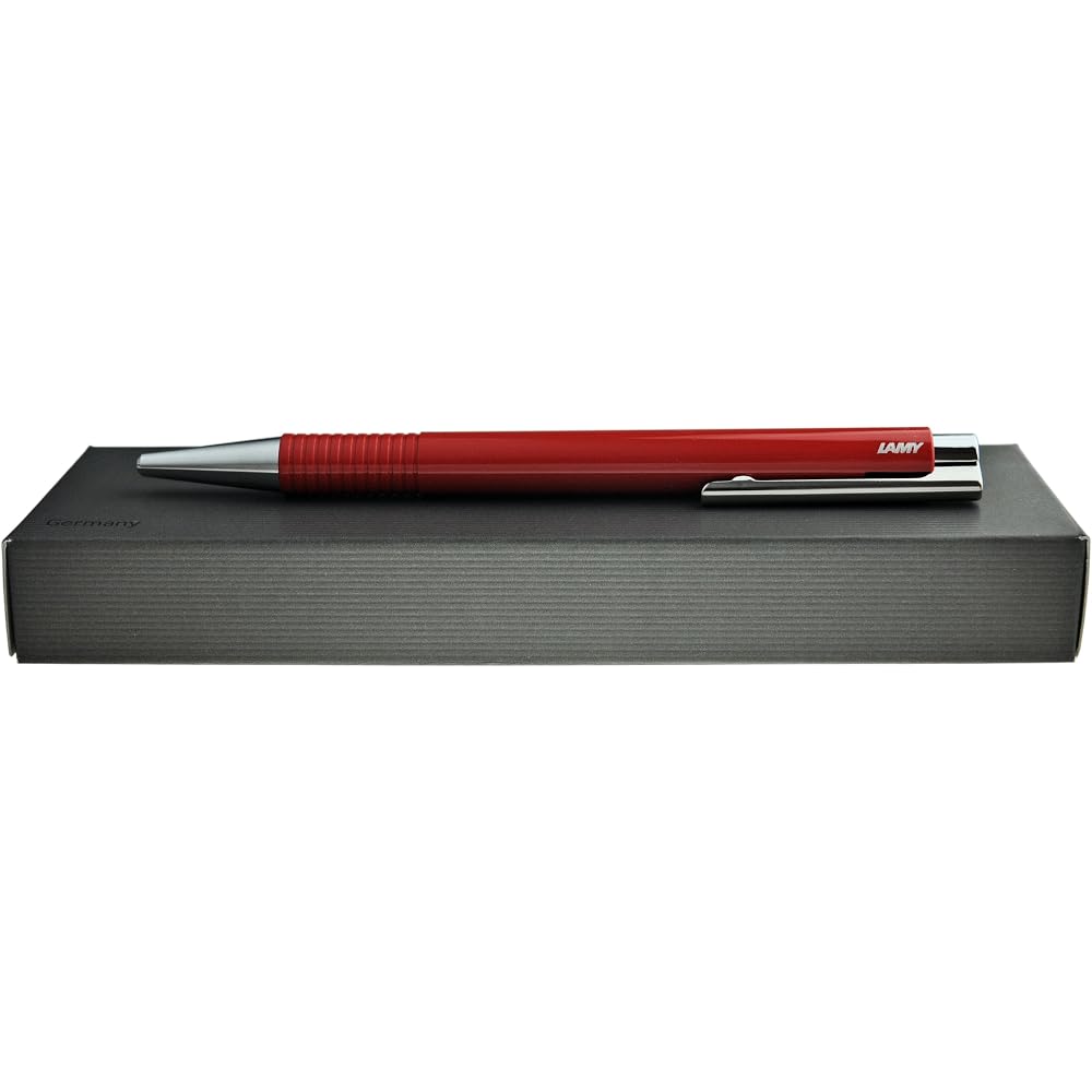 LAMY Lamy Ballpoint Pen, Permanent Logo, Plus Red, L204MPL-RD, Regular Imported