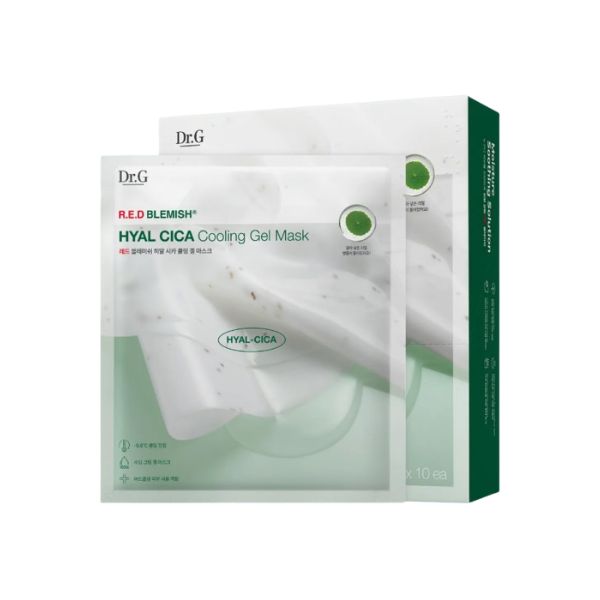 Dr.G Red Blemish Hyal Cica Cooling Gel Mask 27g (10 Sheets)