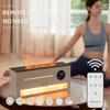 New Flame Rock Humidifier 260ML Large Capacity Aroma Essential Oil Fragrance Diffuser Clock Colourful Flame Abiment Night Lights