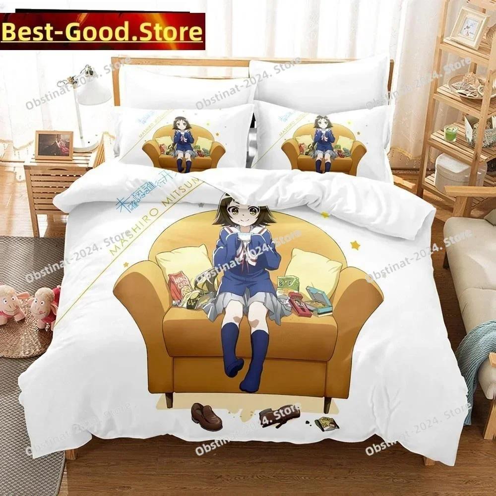 Engaged to the Unidentified Anime Bedding Set Print single Comforter Quilt Duvet Cover Pillow Case 3 Pieces Sets Kids Adult Size