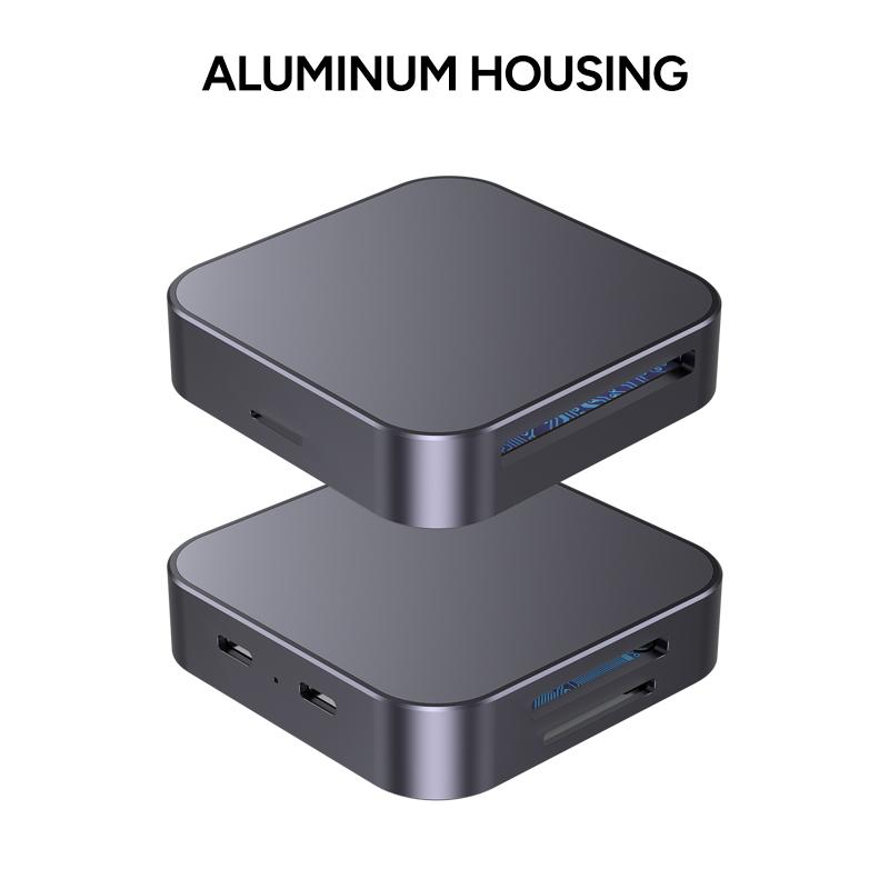 6 in 1 Type C 3.2 High Speed TF SD 4.0 312Mb/s CFExpress CFast Slot CFast DC Internal Card Readers Writer CF Card Reader USB