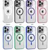 MagSafe Shockproof Magnetic Wireless Charging Case for iPhone 15Plus 15Pro Max/13 Pro Max/14 Pro Max/12 Pro Max Clear Silicone Phone Bumper Cover Case