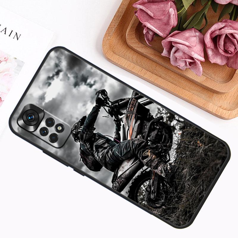 Fashion Motorcycle Man Case For Xiaomi Redmi Note 12 8 9 10 11 Pro Note 12S 11S 10S 9S 9A 9C 9T 10A 10C 12C Cover