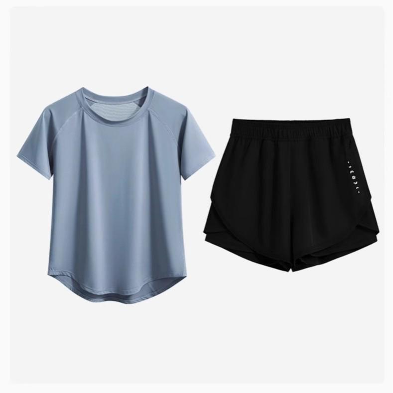 Unisex Quick-Dry Sweat-Wicking Running T-Shirt: Lightweight, Loose Fit, Short Sleeve, Ideal for Summer Fitness and Yoga.