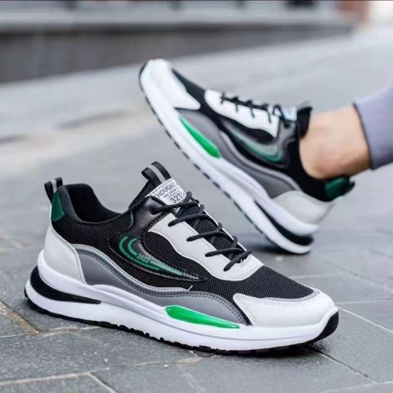 Men's Sports Shoes Summer New Fashion Trend Breathable Mesh Shoes Travel Running Shoes Men's Sports Casual Shoes
