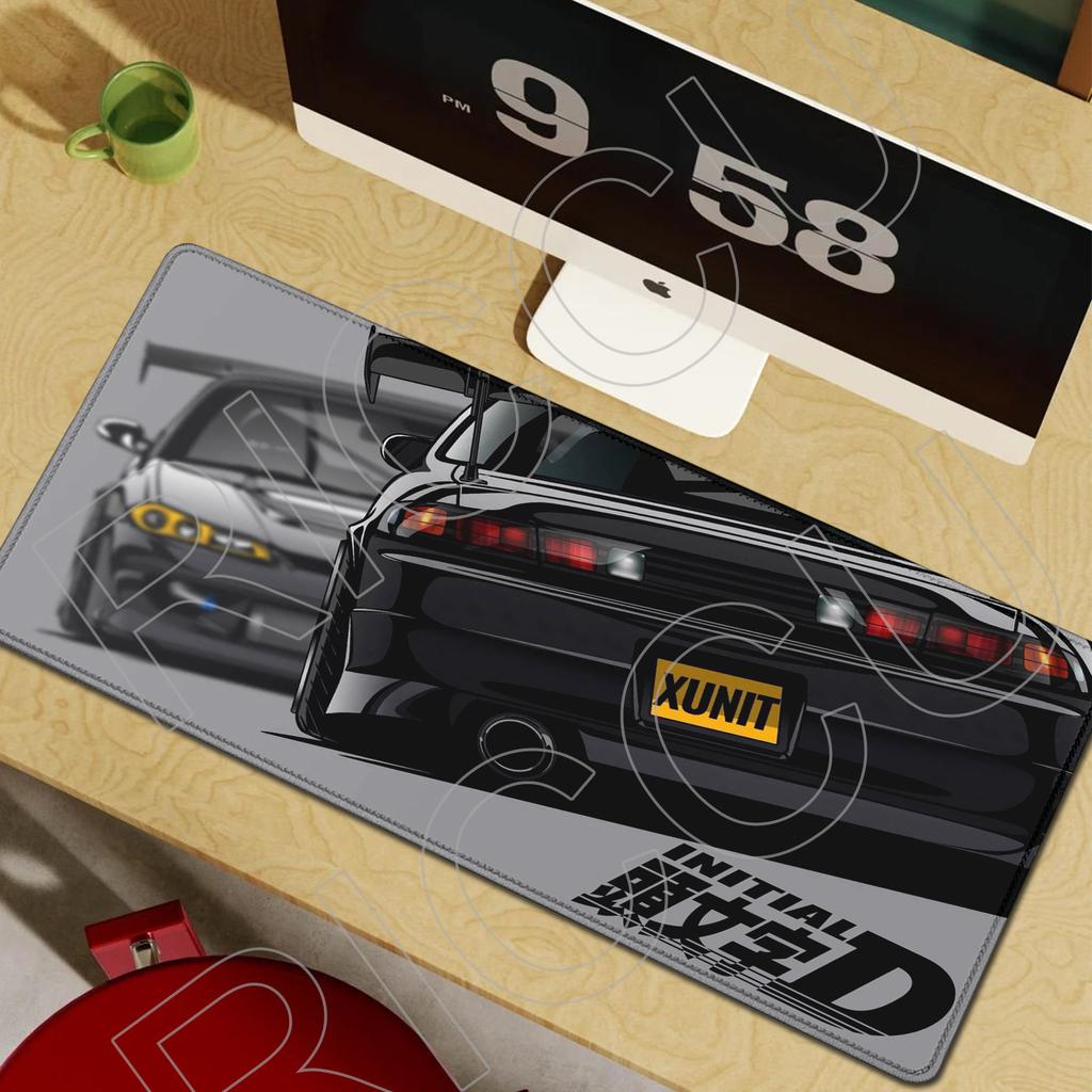 XXL HD Gaming Mouse Pad Nonslip PC Accessories Anime Initial D Keyboard Mats Large Office Desk mat Rubber Carpet protective pad