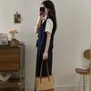New Plus Size Waist-Cinching Wide-Leg Pants Set: Fashionable Summer Short-Sleeved Vest & Versatile Shirt