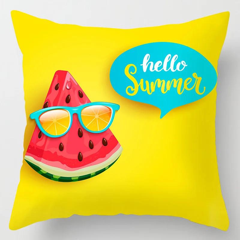 Sofa Bed  Pillowcase Bedroom Home Decor Summer Fruit  Hawaiian Holiday