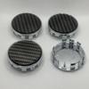 4 pezzi/set 54mm coprimozzo per cerchi auto coprimozzo coprimozzo in plastica ABS argento nero coprimozzo antipolvere accessori per auto
