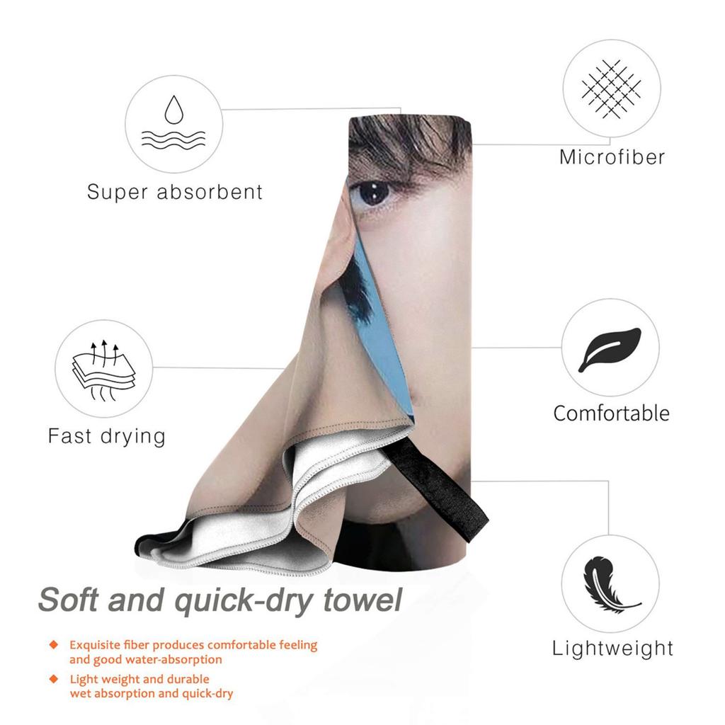 Kpop Lee Junho korea Beach Towel Soft Microfiber Quick Dry Absorbent Quick Towels For Swimming
