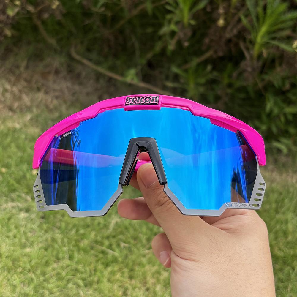 SCICON Cycling Sunglasses UV400 Cycling Glasses MTB Bike Goggles Outdoor Running Driving Riding Sports Bicycle Eyewear