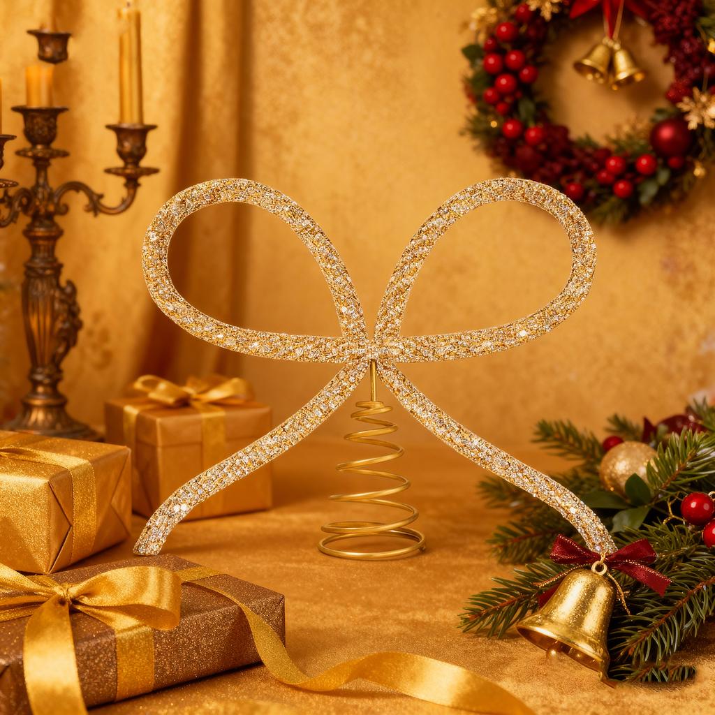 Kamínková mašle špička na vánoční stromek