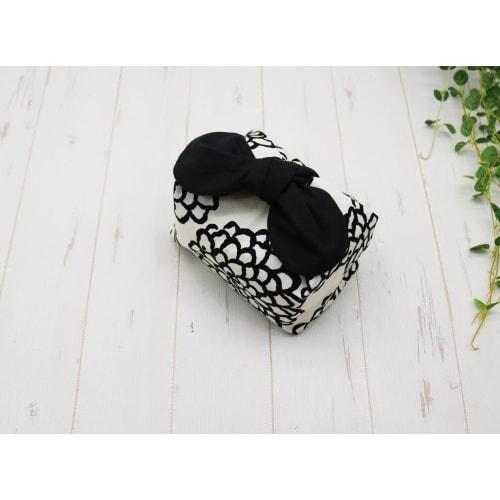 Insulated Lunch Bag, No Drawstring, Tie-On Type, Azuma Bag, Ribbon, Darya (Off-White)