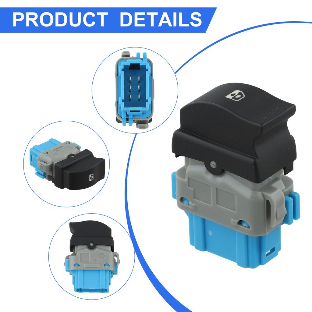 BLACK Control Button Convenient For Car Owners Easy To Replace Enhanced Window Functionality Modern Interior Design For NV400