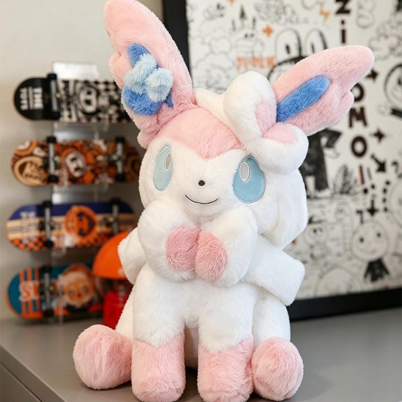 Sylveon okemon Plush Toys Stuffed Doll Huggable Soft Fluffy Stuffed Anime Doll Flareon Umbreon Vaporeon Espeon Plushie Pillow