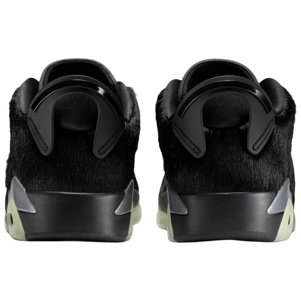 Jordan Air Jordan 6 Low top Vintage Basketball Shoes Women's Black IO9786-001