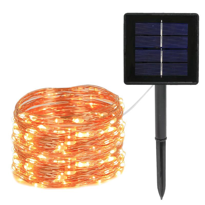 

Outdoor Waterproof Courtyard Decorative Lights Christmas Lights LED Solar Copper Wire Light String Remote Control Solar Light