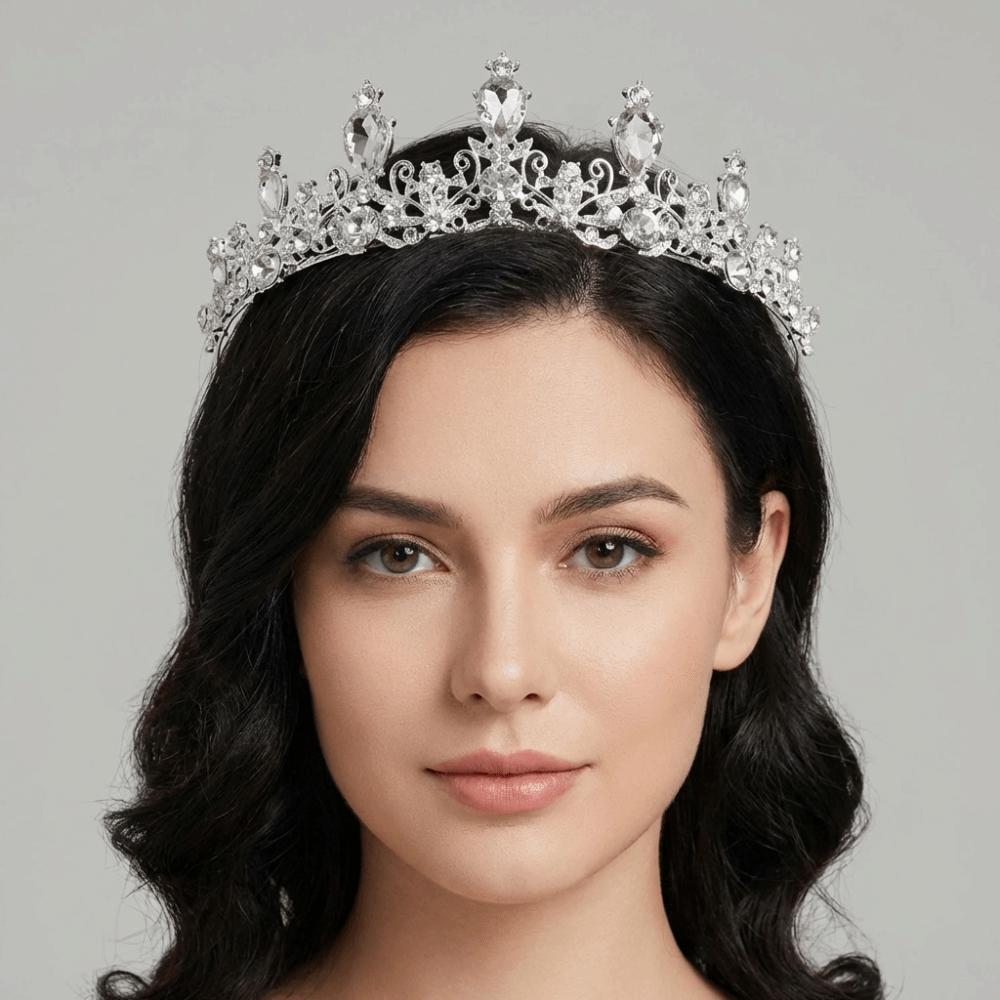 Wassertropfenform Königin Prinzessin Krone Barock Diadem Kopfschmuck Brautkrone Geburtstag