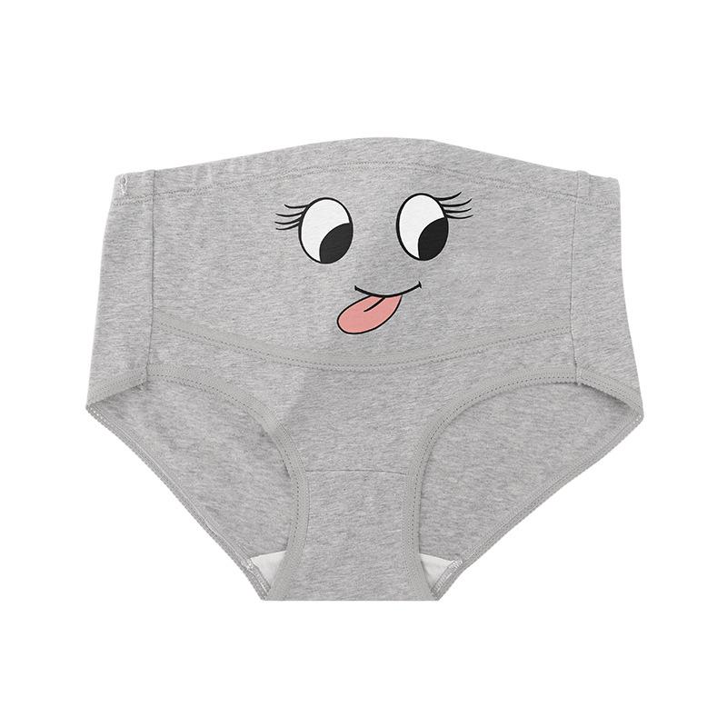 Adjustable High Waist Cotton Maternity Briefs - Late Pregnancy Belly Support, Plus Size Women's Underwear