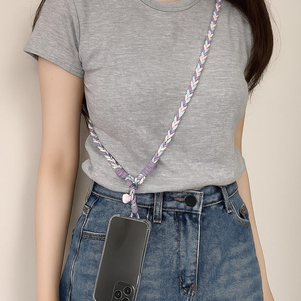 Anti-loss Phone Hanging Chain Nylon Mobile Phone Lanyard DIY Phone Crossbody Chain  Christmas Gifts