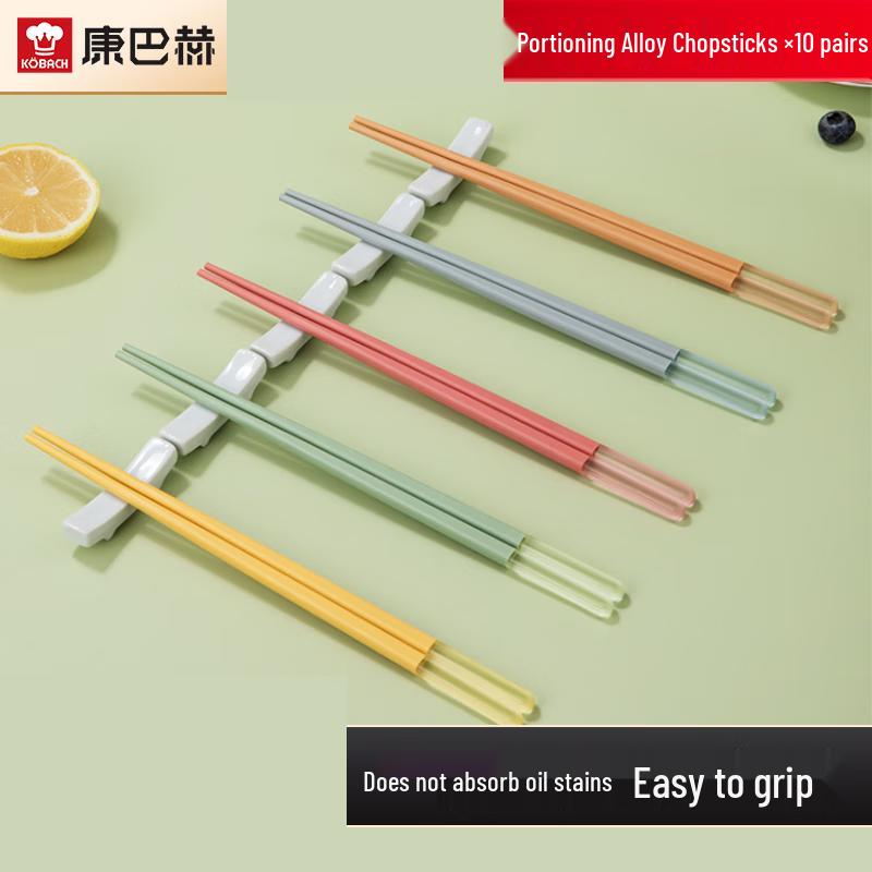 KOBACH Colorful Fruit Alloy Chopsticks Set
