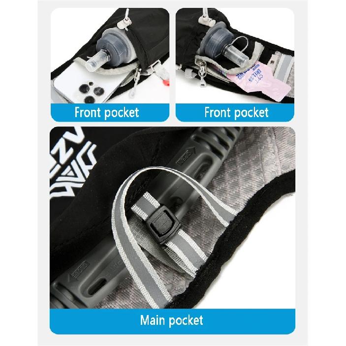 Outdoor Trail Running Backpack Ultralight Women Men Running Race Hydration Vest Marathon Bicycle Bag for Marathon Hiking Cycling