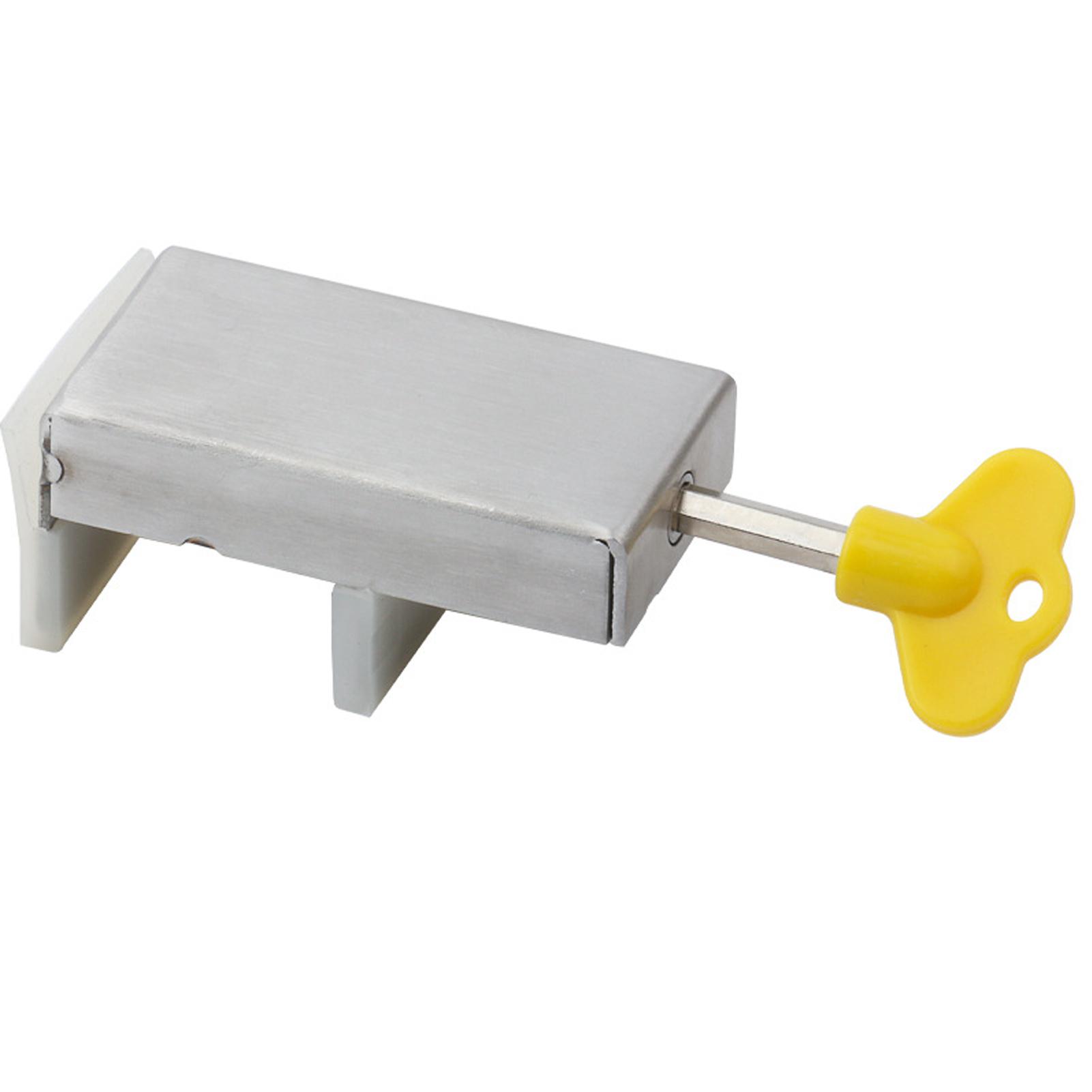 2025 New Window Lock Stopper Sliding Window Aluminum Alloy Safety Lock Child Protection Door And Window Anti-theft Lock серебряный