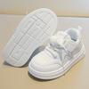 Spring and autumn new children's white sneakers, boys' sports shoes, lightweight girls' casual sneakers, soft-soled baby shoes