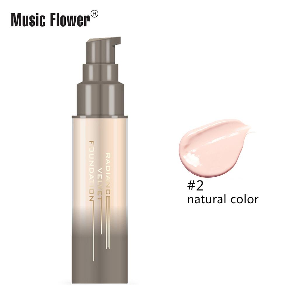 

MusicFlower Primer Light Shade Hydrating Skin Care Liquid Foundation М’який і нелегкий для зняття макіяжу #2