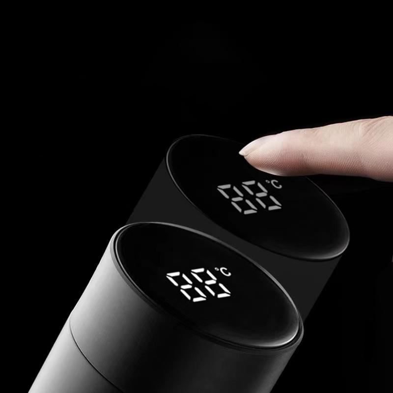 Car Thermos Cup Smart Touch LCD Display Stainless Steel Thermos Bottle For KIA RIO 2 3 4 5 Xline x line Car Accessories Cup