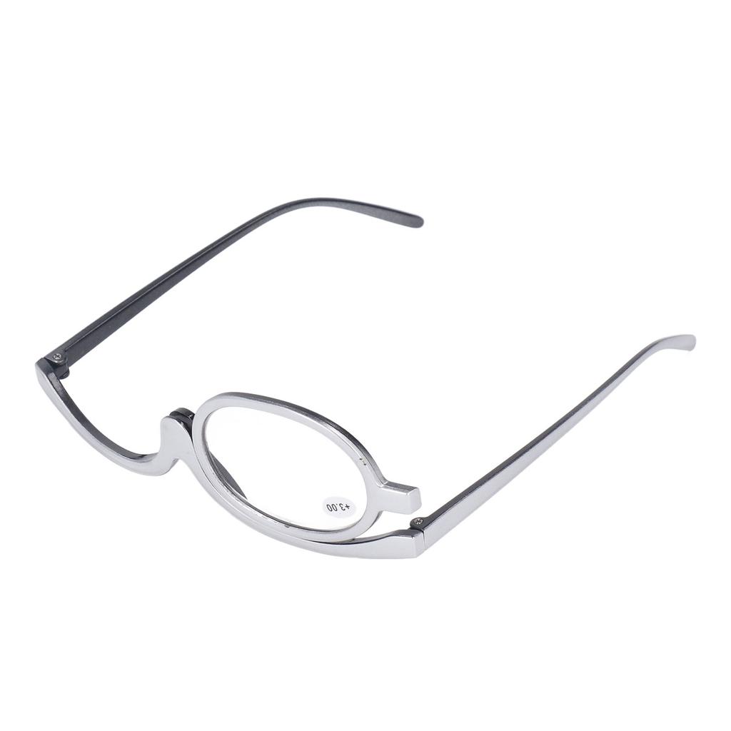 Magnifying Makeup Glasses Folding Single Lens Eye Makeup Glasses for Women Grandmother +3.00