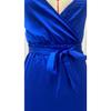 2025 New Women's Sexy V-Neck Slit Maxi Dress, Sleeveless Slit Evening Gown With High Thigh Split, Floor Length Formal Dress For Banquet & Party
