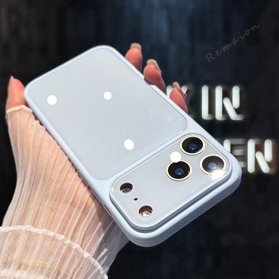 Official Tempered Glass Phone Case For For Iphone 17 Air 13 14 1 16 Pro Max 17Pro 16Pro Hard Shockproof Protector Cover