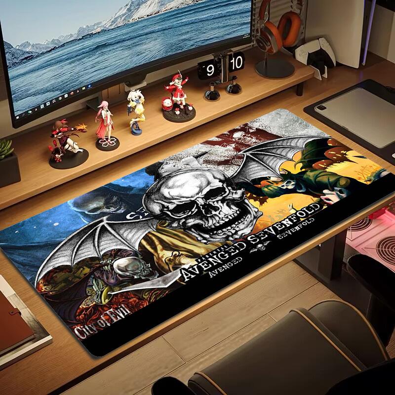 Avenged sevenfold Color Mouse Pad Large Gaming Table Cushion Non-slip Laptop Tablet Big Mousepad XXL Mat Mini PC Playmat With Lock edge