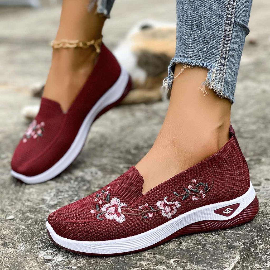 Damen Sommer Atmungsaktive Mesh Ballerinas Damen Schuhe Lässige Sneakers Schuhe
