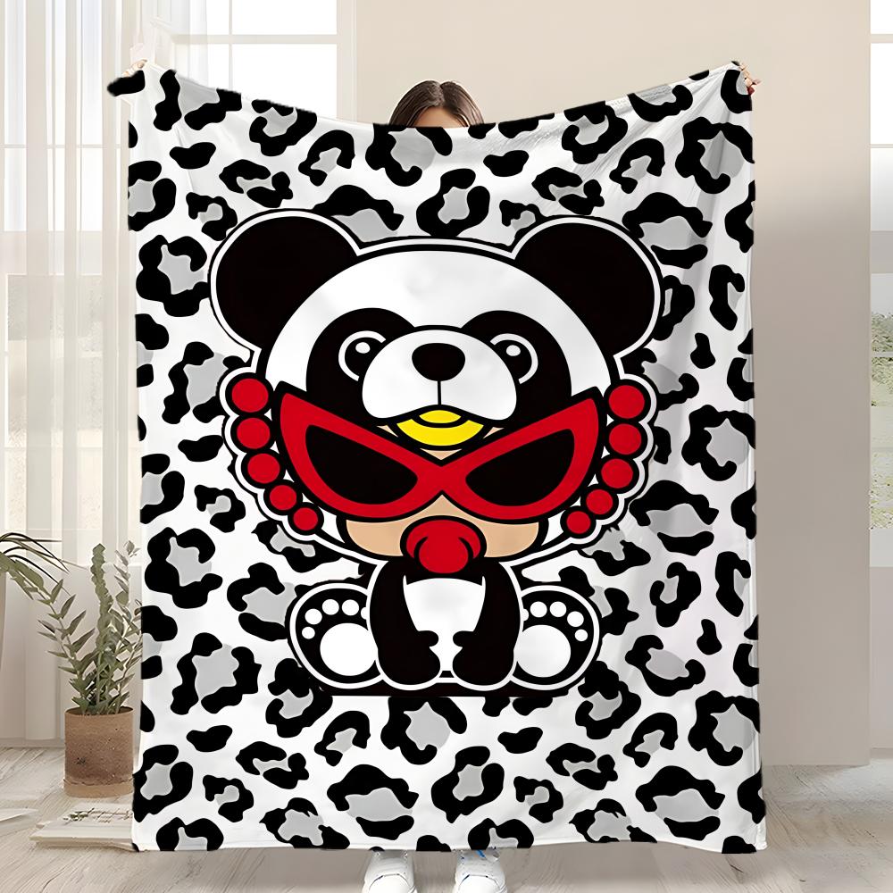 Fashion H-Hysteric MiniS Throw Kid-Friendly Flannel Throw Blanket Soft Warm Anti-Static Washable All Season