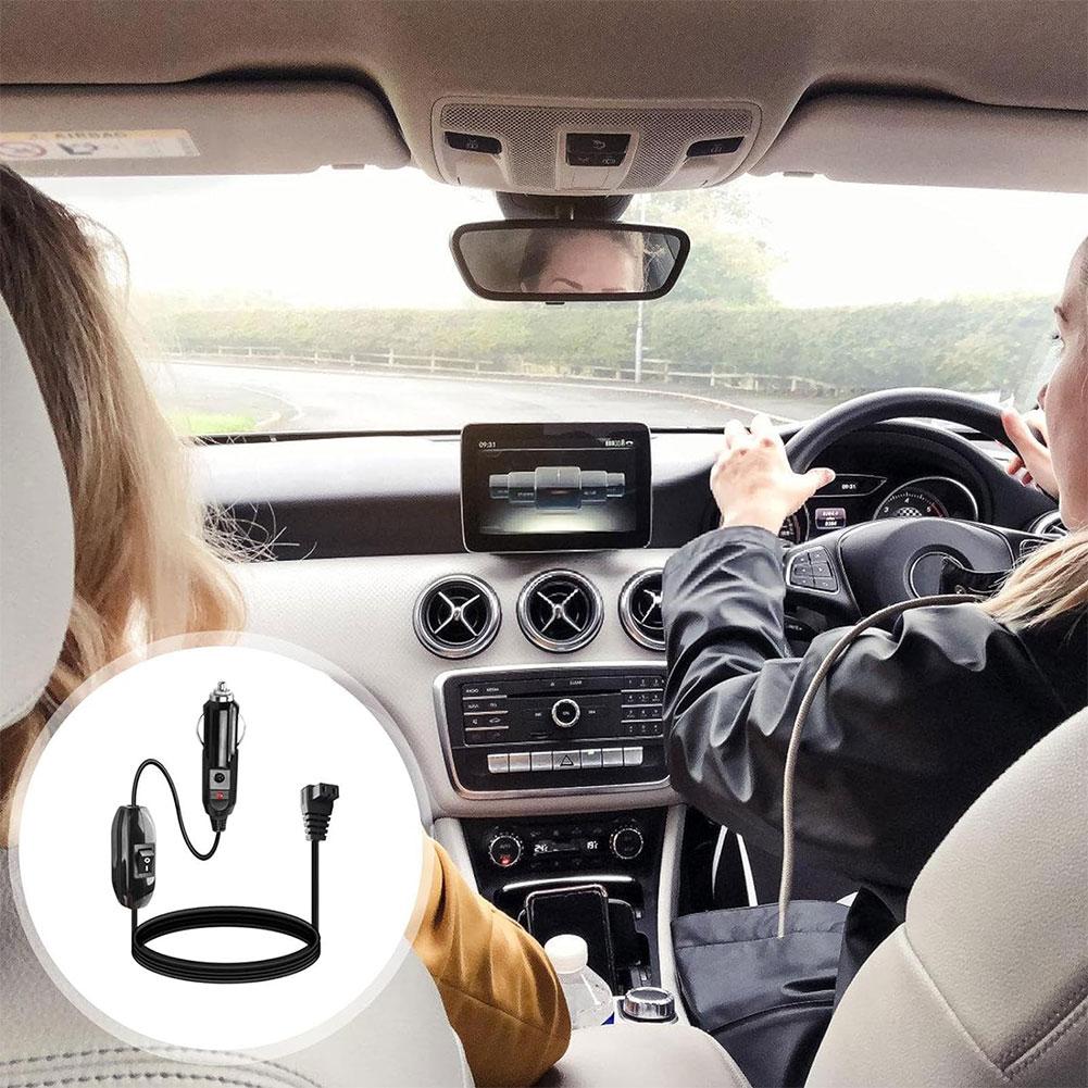 2m 12V DC Replacement Car Cooler Cool Box Mini Fridge Power Car Wire Plug Refrigerator Wire Cable Lighter Cord Cigarette J6Y3